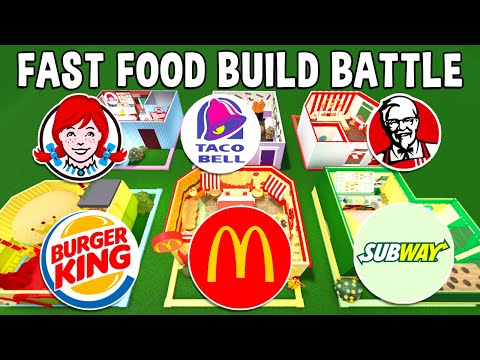 MEGA Fast Food Build-Off CHALLENGE!