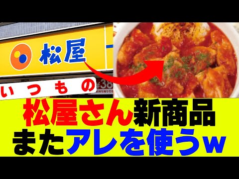 【衝撃】松屋の新商品、あまりにも松屋過ぎると話題ｗ【吉野家、すき家、松屋】