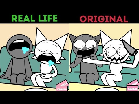 The Best TikTok of Incredibox Sprunki | REAL LIFE vs ORIGINAL