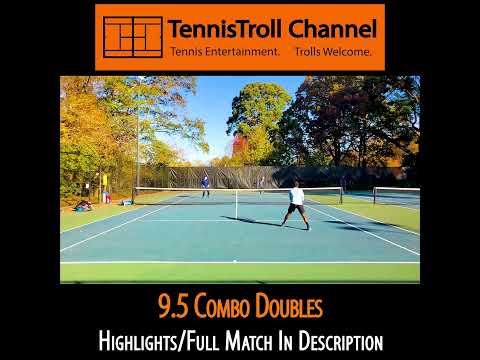 9.5 Combo Doubles Tennis  |  4.5 Boss & PureTennissense VS Division 2 and 50yo #shorts #tennis