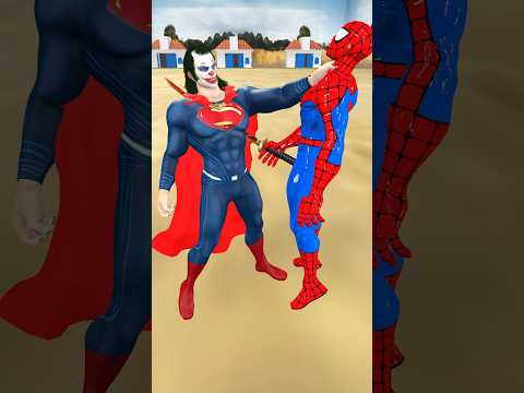 Siêu nhân nhện🕷️Spider-Man vs Superman joker #spiderman #superman #joker #gta #marvel