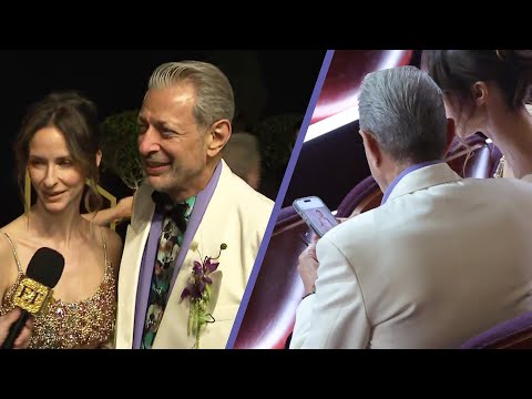 Oscars 2025: Jeff Goldblum REACTS to Getting Caught Looking at Pics of Himself (Exclusive)