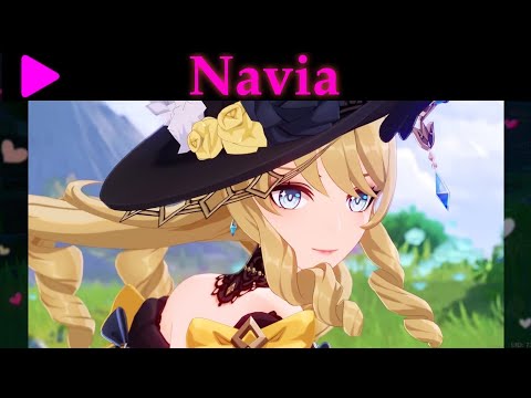 Develop the character of Navia, what you need from weapon and artifact to the team Navia