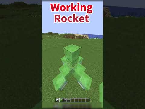 【Minecraft】Working Rocket #minecraft #shorts