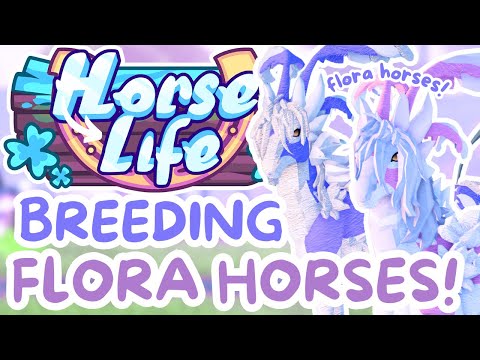 Breeding Pretty Colored FLORA Horses! ✨ Horse Life Roblox