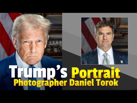 President Trump's official portrait by photographer Daniel Torok