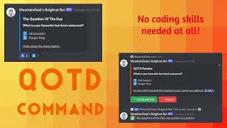 How to create a Question of the Day command with BotGhost? [No coding skills needed]