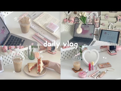 Daily vlog🍓living like my Pinterest board, life as a homebody, strawberry sando, selfcare, aesthetic