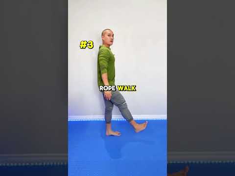 5  Walking Balance Exercises To Prevent Falls #homeworkout #fitnessforlife #beginnerworkout