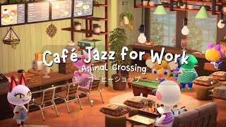 Animal Crossing ambience - Cozy Antique café ☕ Chatters + Lo-fi Smooth Jazz Piano Music Play list 🎧