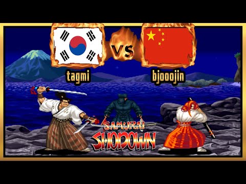 Samurai Shodown - tagmi (KOR) VS (CHN) bjooojin [samsho] [Fightcade] [Rematch] [サムライスピリッツ] [사무라이 쇼다운