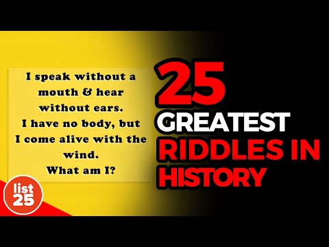 25 Greatest Riddles in History