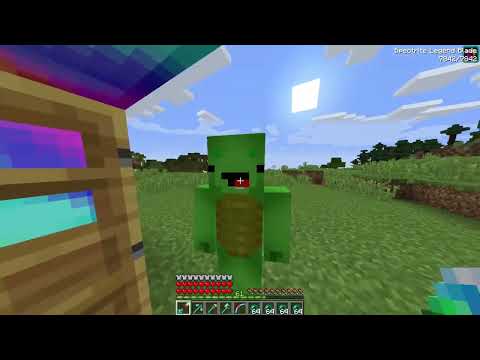 JJ & MIkey Minecraft Speedrun BUT I Have RAINBOW STAFF Challenge!   Maizen Mizen