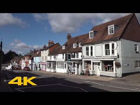 New Alresford Walk: Town Centre【4K】