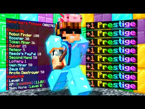 How I PRESTIGED on DAY TWO in MINECRAFT: PRISONS?! | Minecraft OP PRISON #2