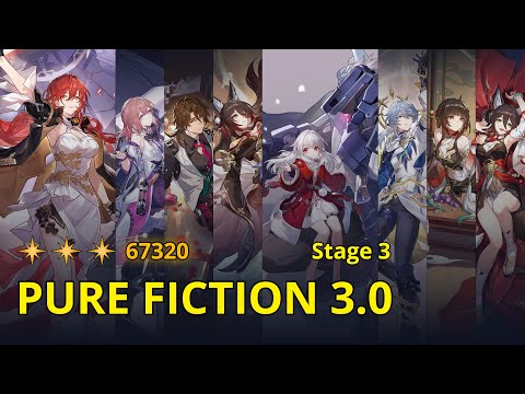 E4S1 Himeko + E6 Asta & E0 Clara - Pure Fiction 3.0 Stage 3 (3 Stars) | Honkai: Star Rail