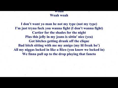 Baha Bank$ - Woah (Lyrics)