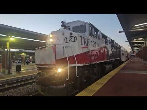 Heartland Flyer/TRE Departing and Texrail arriving in Fort Worth Central Station 12-14-24