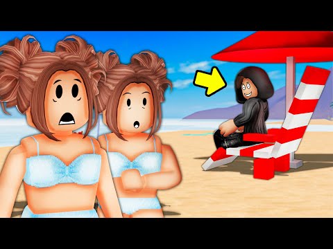 STALKER FOLLOWED US TO THE BEACH In Roblox Snapchat!