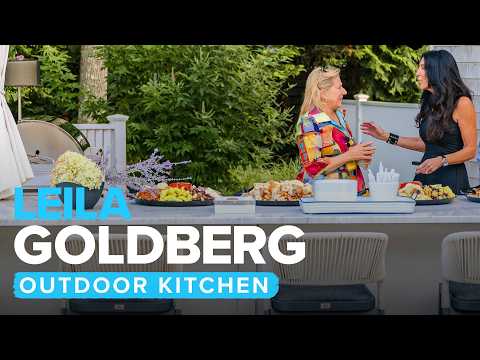 Leila’s Gorgeous Outdoor Kitchen Tour & Elegant Backyard Bash