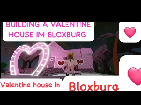 ! I Build A valentine house 🏠 ❤️ in bloxburg using the new update items 😀 🩷