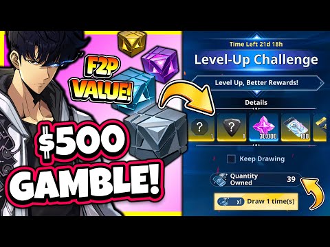 HUGE $500 GAMBLE! WORTH IT FOR F2P / P2W?! INSANE PULLS! [Solo Leveling: Arise]