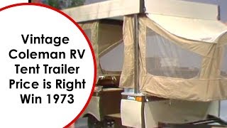 Vintage Coleman RV Tent Trailer Win Price is Right 1973