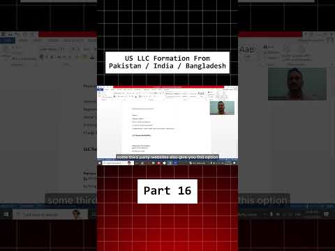 How to Form US LLC from Pakistan in 2025 | FREE Complete Guide Step by Step | Part 16