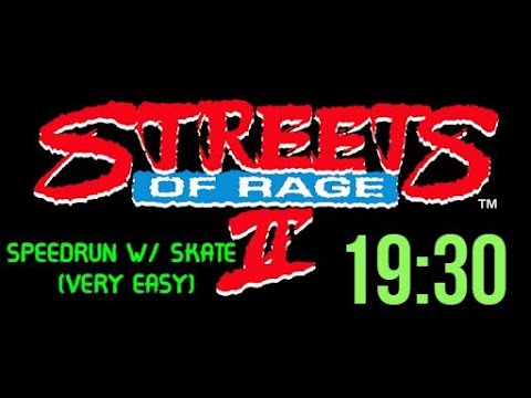 Streets of Rage 2 Speedrun - 19:30 using Skate on Very Easy mode