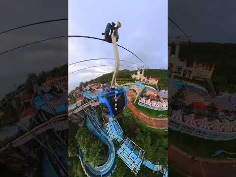 🚊cable car perspective🎃纜車視角看起來像童話世界🚊#taiwan🇹🇼 #遠雄海洋公園 #花蓮旅遊 #花蓮景點 #纜車 #花蓮補助 #萬聖節 #apt #cablecar #遠雄