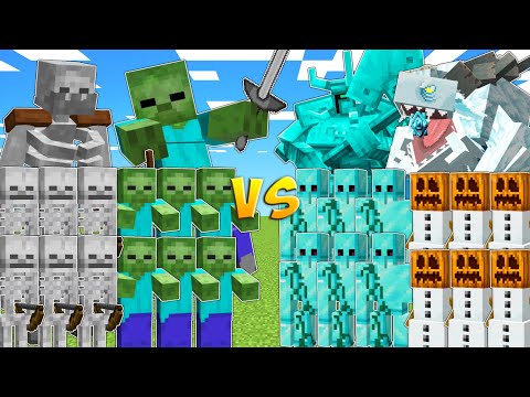 ZOMBIES & SKELETONS vs DIAMOND & SNOW ARMY