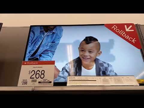 TV with dark spot at Walmart