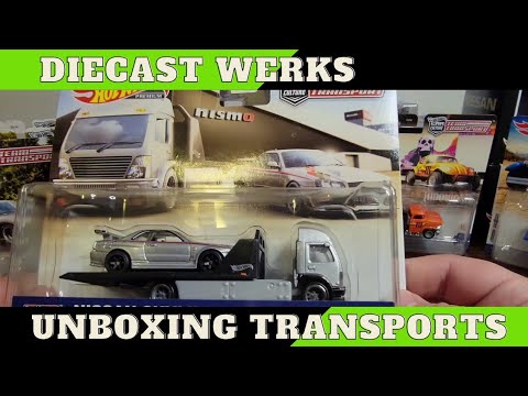 Hot Wheels team transport unboxings.