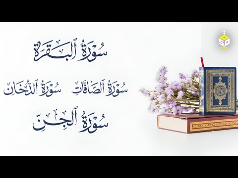 سورة البقرة مع سورة الصافات الجن الدخان  لتحصين البيت والأولاد للقارئ علاء عقل