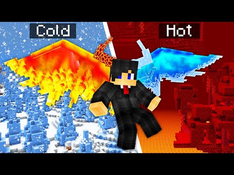 Minecraft but From COLD to HOT...