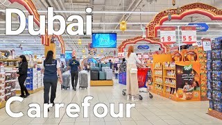 Dubai [4K] Carrefour Hypermarket, Mall Of Emirates Walking Tour 🇦🇪