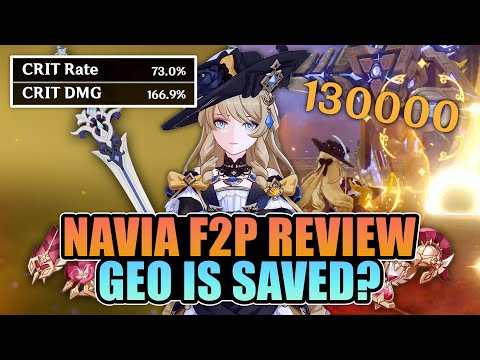 Did Navia SAVE Geo?! F2P REVIEW | C0 Navia First Impressions | Genshin Impact 4.3