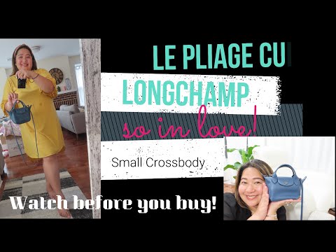 LONGCHAMP Le Pliage Cuir SMALL CROSSBODY Pilot Blue | watch before you buy! REVIEW - vs Nano Speedy