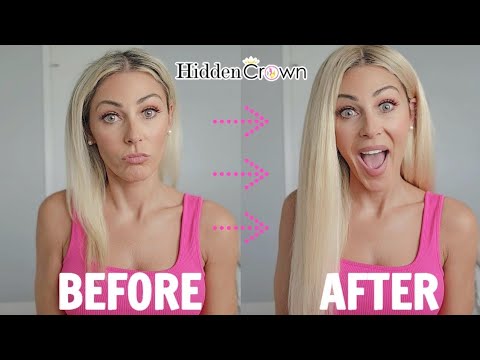 HIDDEN CROWN HAIR TOPPER REVIEW/DEMO!