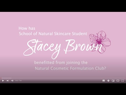 How the Natural Cosmetic Formulation Club gave her the confidence to launch her own brand