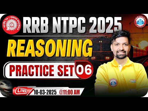 RRB NTPC Reasoning Classes 2025 | RRB NTPC Reasoning Practice Set #06 | Reasoning by Sandeep Sir