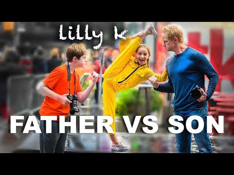 FATHER vs SON Dance Moms Challenge ft. Lilly K