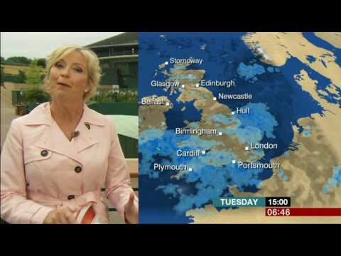 Carol Kirkwood Cold In Wimbledon BBC Breakfast Weather 2017 07 11