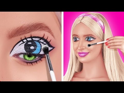 NEW 123 GO! | WANT TO BECOME ABARBIE| Awesome Make-up TutorialsAnd Ideas