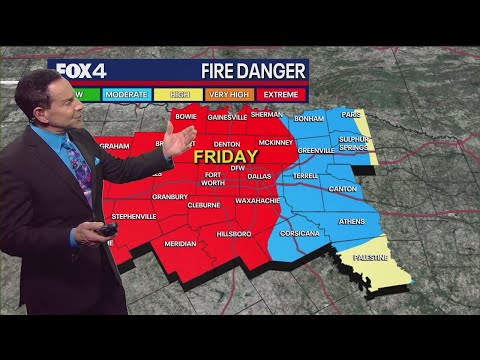 Dallas weather: Severe storms and extreme wildfire risk