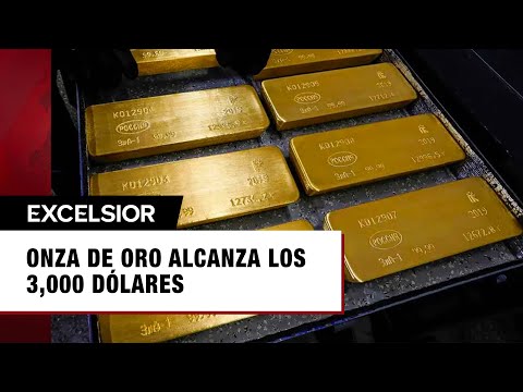 El precio del oro alcanza por primera vez los 3 mil dólares la onza