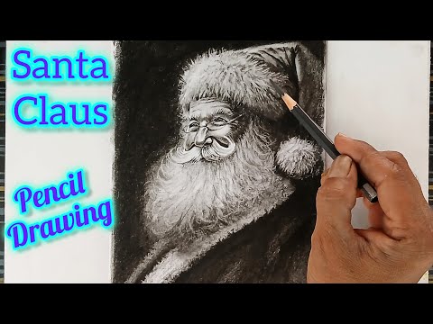 Santa Claus sketch / Merry Christmas season drawing art/