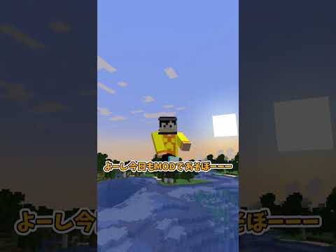 マイクラMODを入れた時の違い！（修正版）#shorts #マイクラ