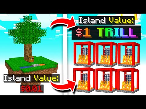 These are the RICHEST ISLANDS EVER in Minecraft SKYBLOCK | Minecraft SKYBLOCK SERVER #12