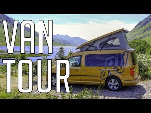 Van Tour: VW Caddy Campervan with Pop Top || Adventures in Scotland